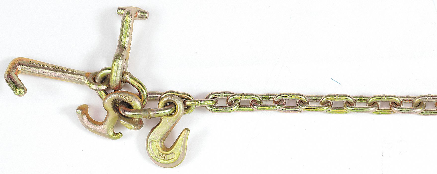 B/A PRODUCTS CO., Steel, 5/16 in Trade Size, Chain with Hooks 3YFU6