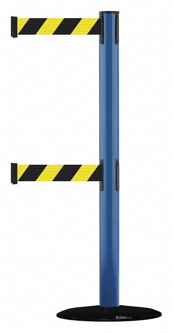 Barrier Post with Belt, Blue