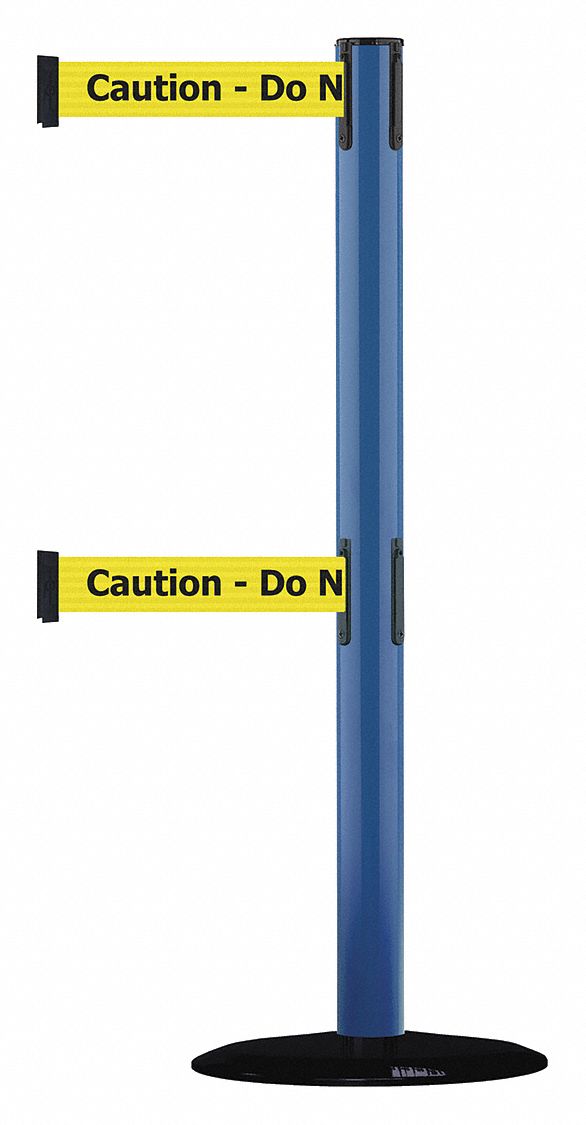 Barrier Post with Belt, Blue