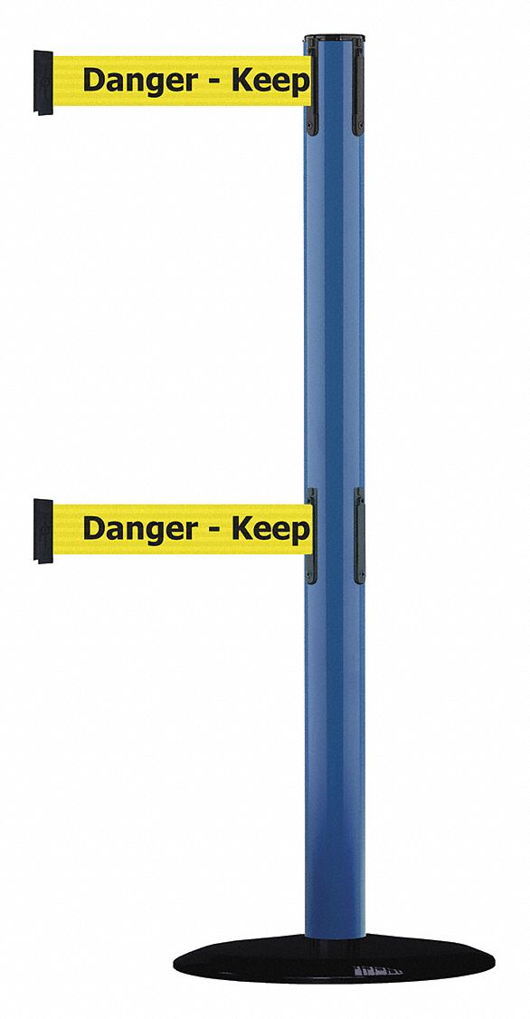 Barrier Post with Belt, Blue