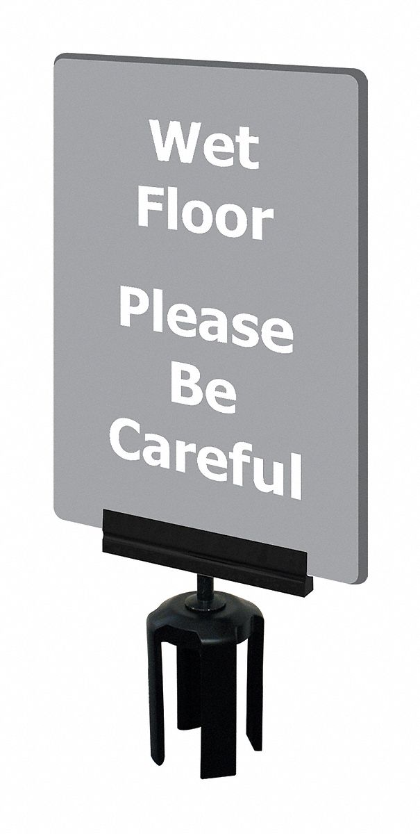 Acrylic Sign, Gray, Wet Floor