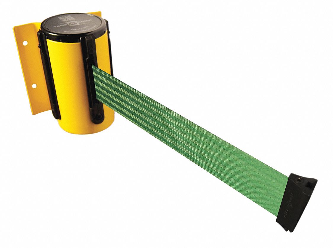 Belt Barrier,  Yellow, Belt Color Green