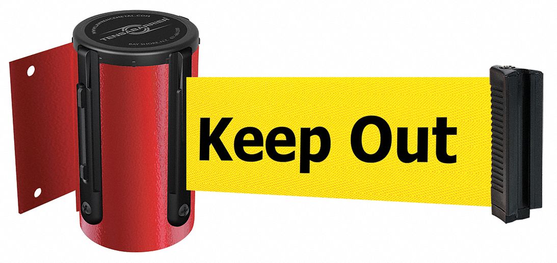 Belt Barrier,  Red, Belt Color Yellow