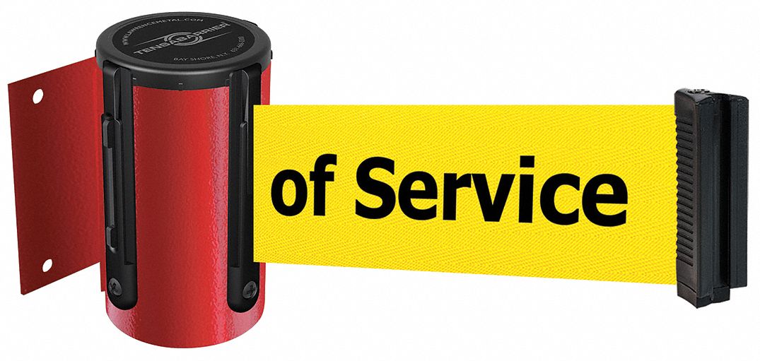 Belt Barrier,  Red, Belt Color Yellow