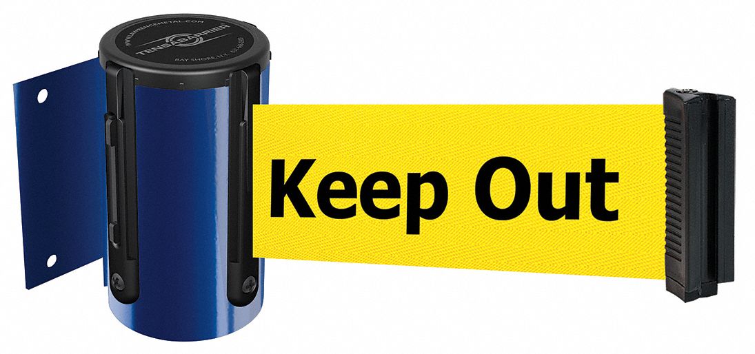 Belt Barrier,  Blue, Belt Color Yellow