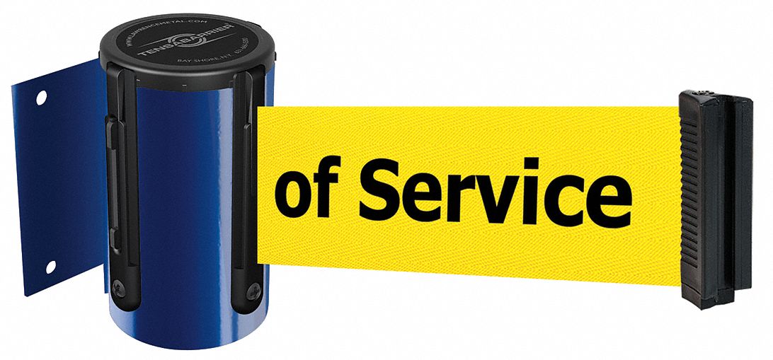 Belt Barrier,  Blue, Belt Color Yellow