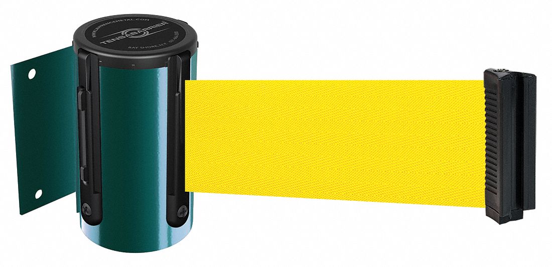 Belt Barrier,  Green, Belt Color Yellow