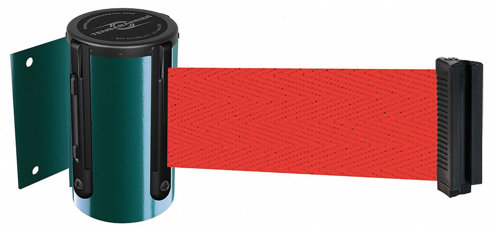 Belt Barrier,  Green, Belt Color Red