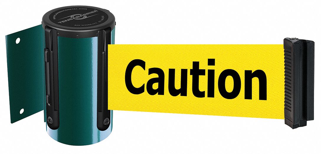 Belt Barrier,  Green, Belt Color Yellow