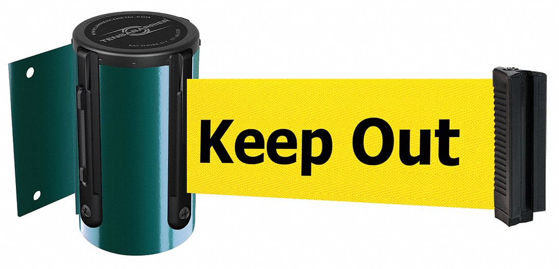 Belt Barrier,  Green, Belt Color Yellow