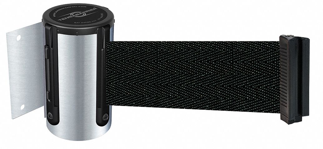 Belt Barrier,  Chrome, Belt Black