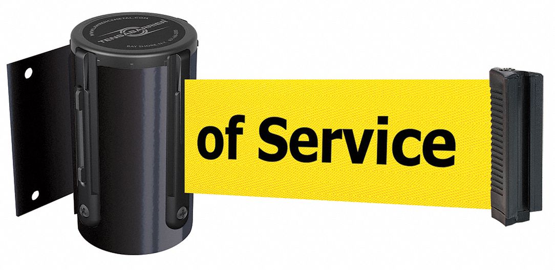 Belt Barrier,  Black, Belt Color Yellow