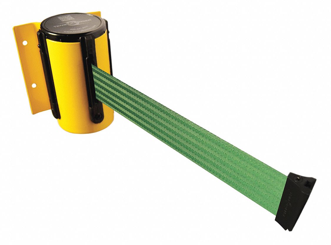 Belt Barrier,  Yellow, Belt Color Green