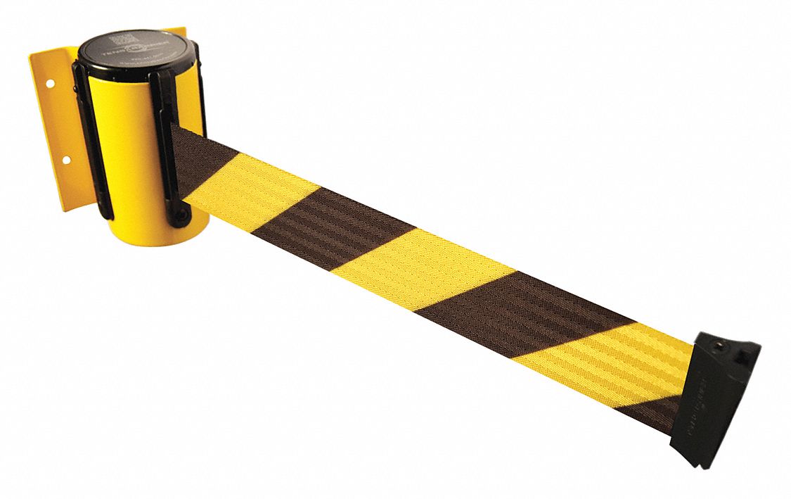 38 Height Tensabarrier 885-35-STD-NO-D3X-C Post 76 Length Chevron Red and White Belt 2.5 Width Yellow 16 Length Plastic