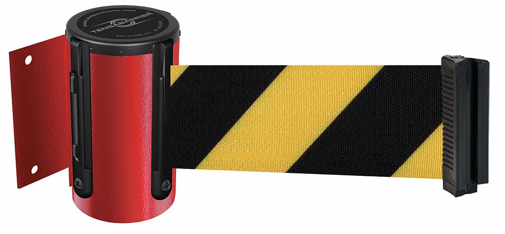 Belt Barrier,  Red, Belt Yellow/Black