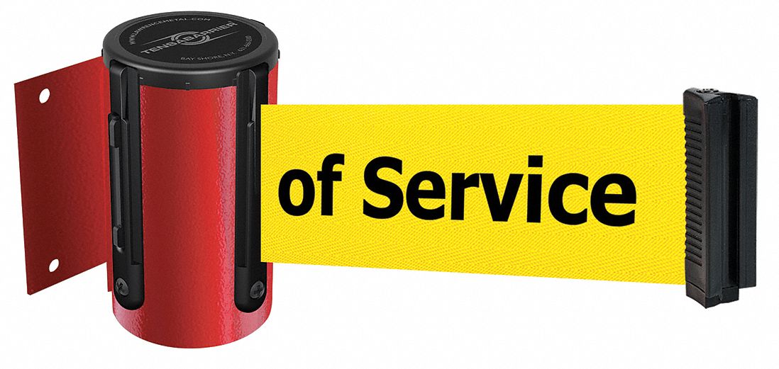 Belt Barrier,  Red, Belt Color Yellow