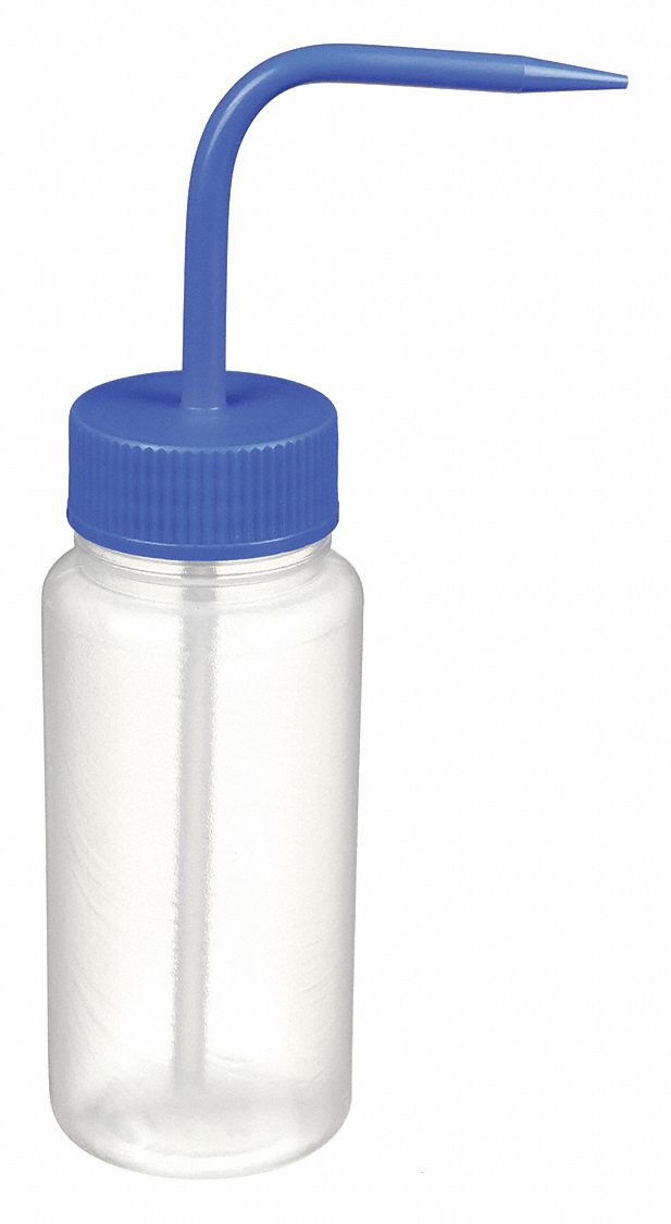 WASH BOTTLE,POLYPROPYLENE,BLUE,PK 5