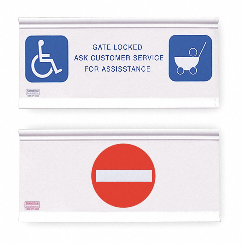 Gate Locked/No Entry, Gate Signage