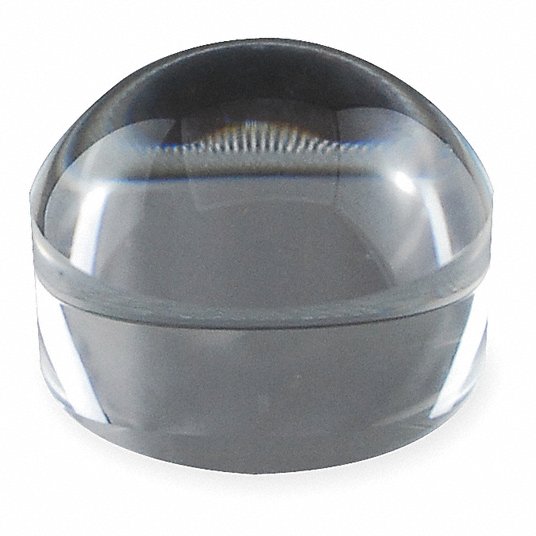 ID Magnifier: Light-Gathering, Clear, 4x, 3 in Ht (In.), 2 1/2 in Lg (In.)