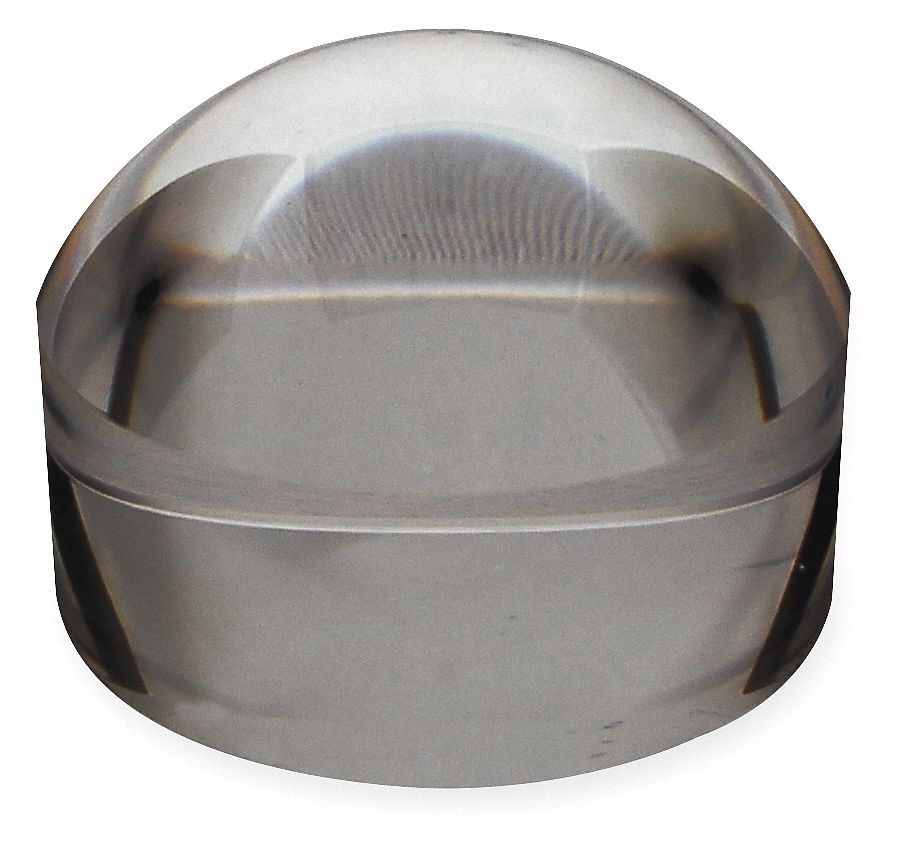 ID Magnifier: Clear, 3 1/2 in Lg, 3 in Ht, 3 1/2 in Dp, Magnifying Fingerprint Patterns