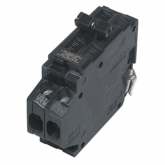 Miniature Circuit Breaker: 15 A Amps, 120/240V AC, 1 in Wd, 10kA at 120/240V AC