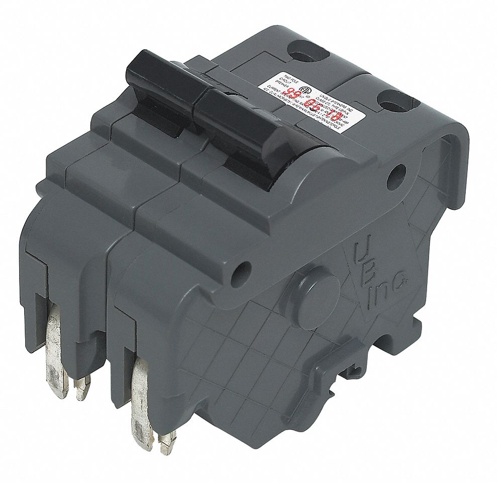 Miniature Circuit Breaker: 30 A Amps, 120/240V AC, 2 in Wd, 10kA at 120/240V AC