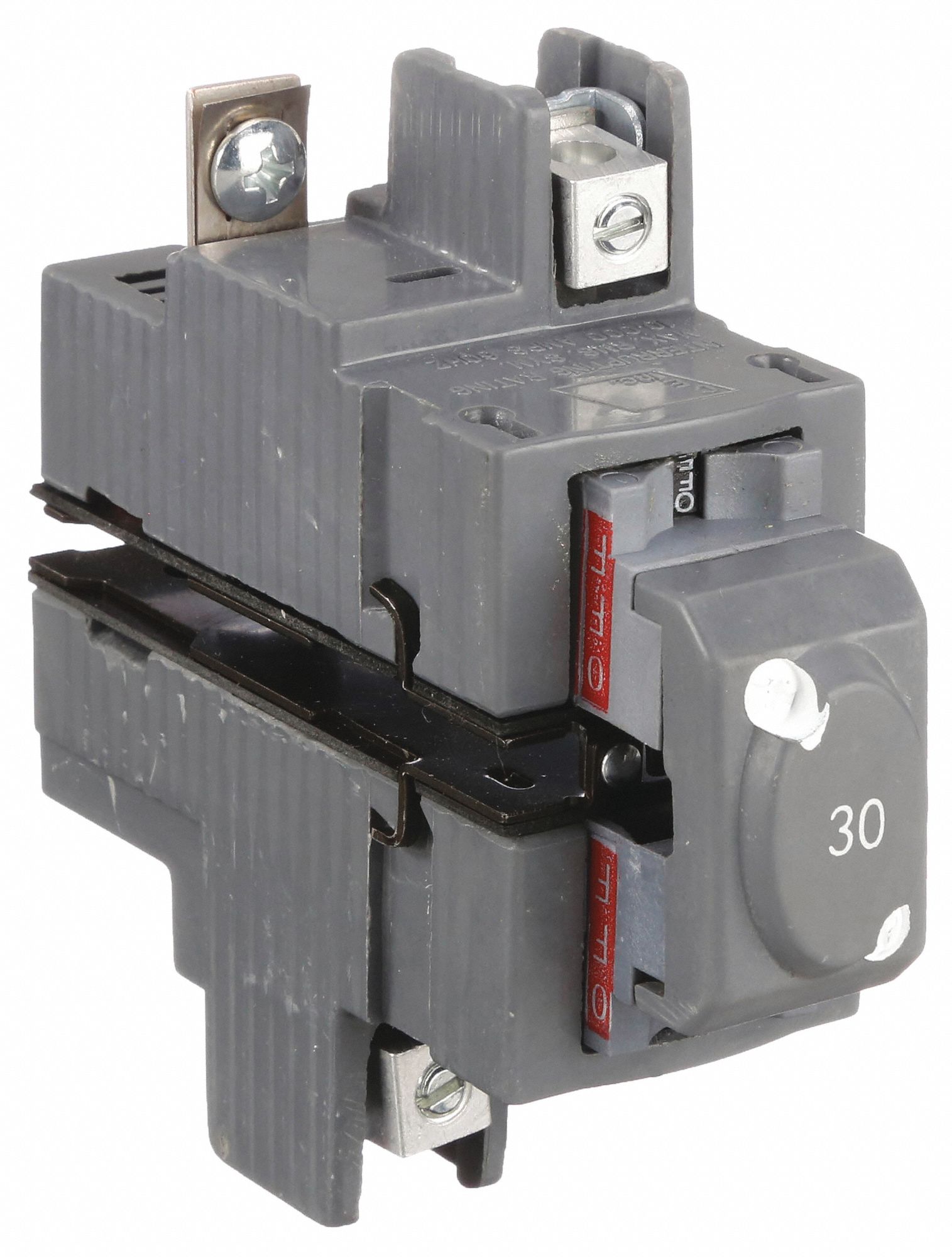 Miniature Circuit Breaker: 30 A Amps, 120/240V AC, 1.5 in Wd, 10kA at 120/240V AC, 2 Poles