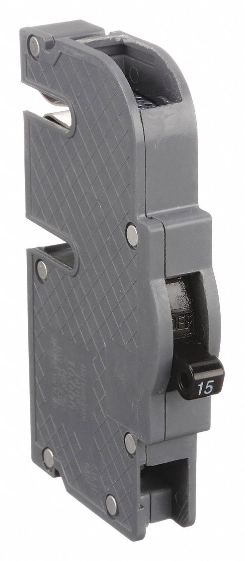 Miniature Circuit Breaker: 15 A Amps, 120V AC, 0.75 in Wd, 10kA at 120V AC,  Zinsco Load Centers