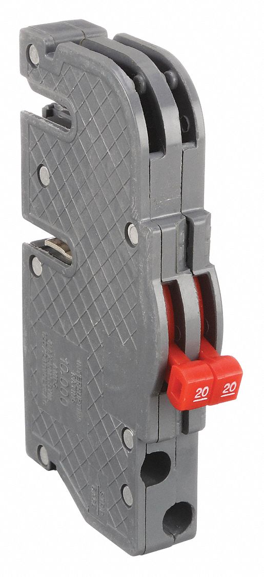 Miniature Circuit Breaker: 20/20 A Amps, 120V AC, 0.75 in Wd, 10kA at 120V AC, Zinsco Load Centers