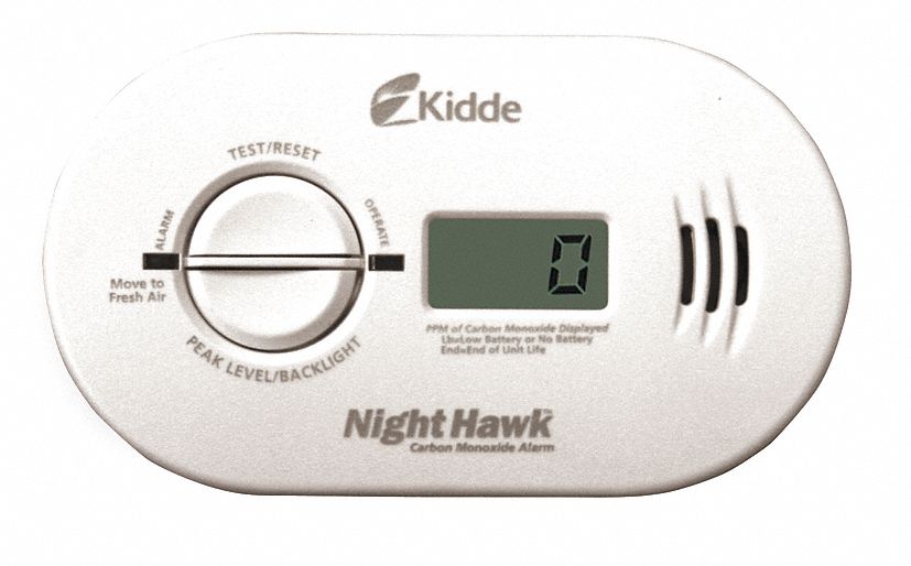 KIDDE, (3) AA Batteries, Electrochemical, Carbon Monoxide Alarm 3YNJ4