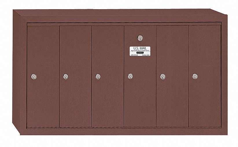 4B+, 6 Doors, Mailbox - 3YNU8|3506ZSU - Grainger