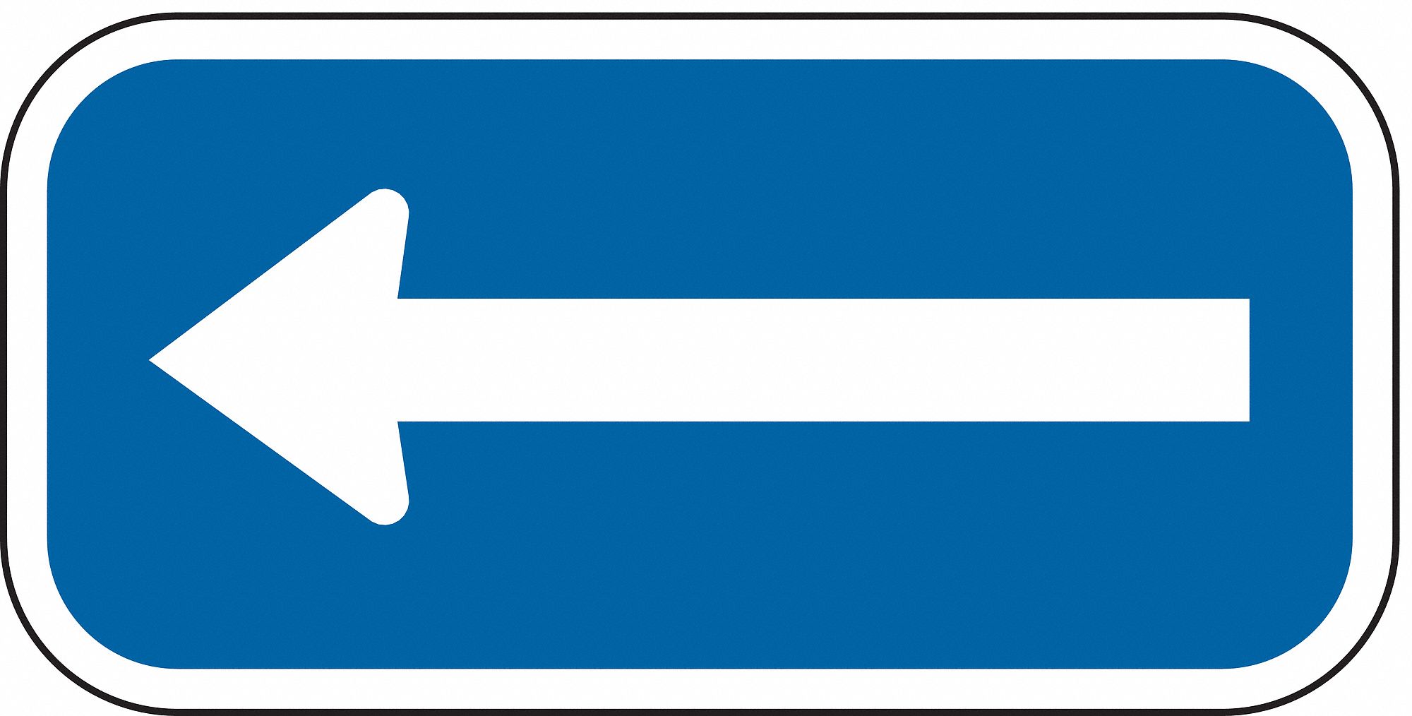 Parking Sign: 6 in x 12 in Nominal Sign Size, Aluminum, 0.063 in, High Intensity Prismatic, Blue