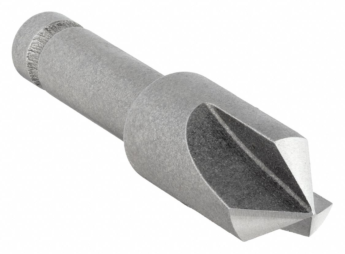 COUNTERSINK, ½ IN BODY DIAMETER, ¼ IN SHANK DIAMETER, BRIGHT/UNCOATED FINISH, 2 IN L