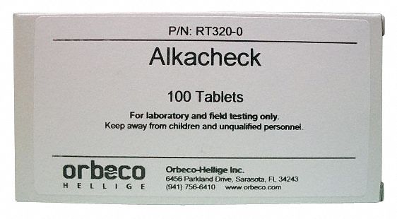 3YRT6 - Alkacheck Alkalinity Reagent Tablets