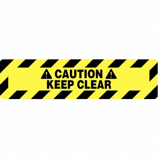 Not Retroreflective, Rectangle, Floor Sign - 3YRV9|3YRV9 - Grainger
