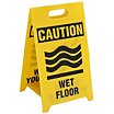 Caution: Watch Your Step Wet Floor Folding Signs image