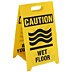 Caution: Watch Your Step Wet Floor Folding Signs