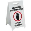 Authorized Personnel Only Beyond This Point Folding Signs