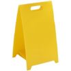 Blank Yellow Folding Signs