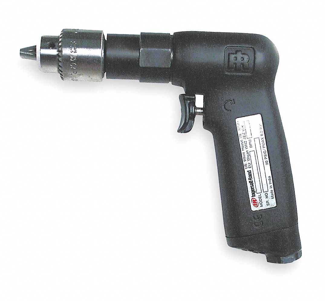 AIR DRILL,INDUSTRIAL,PISTOL,1/4 IN.