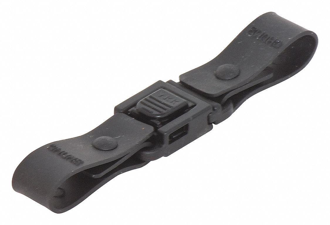 Badge Holder: Breakaway Clasp, Black, 10 PK