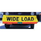 WIDE LOAD BANNER, VEHICLE BANNER, BANNER WITH 12 IN LETTERS, WIDE LOAD