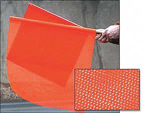 3YWY1 - Handheld Warning Flag Fluorescent Orange