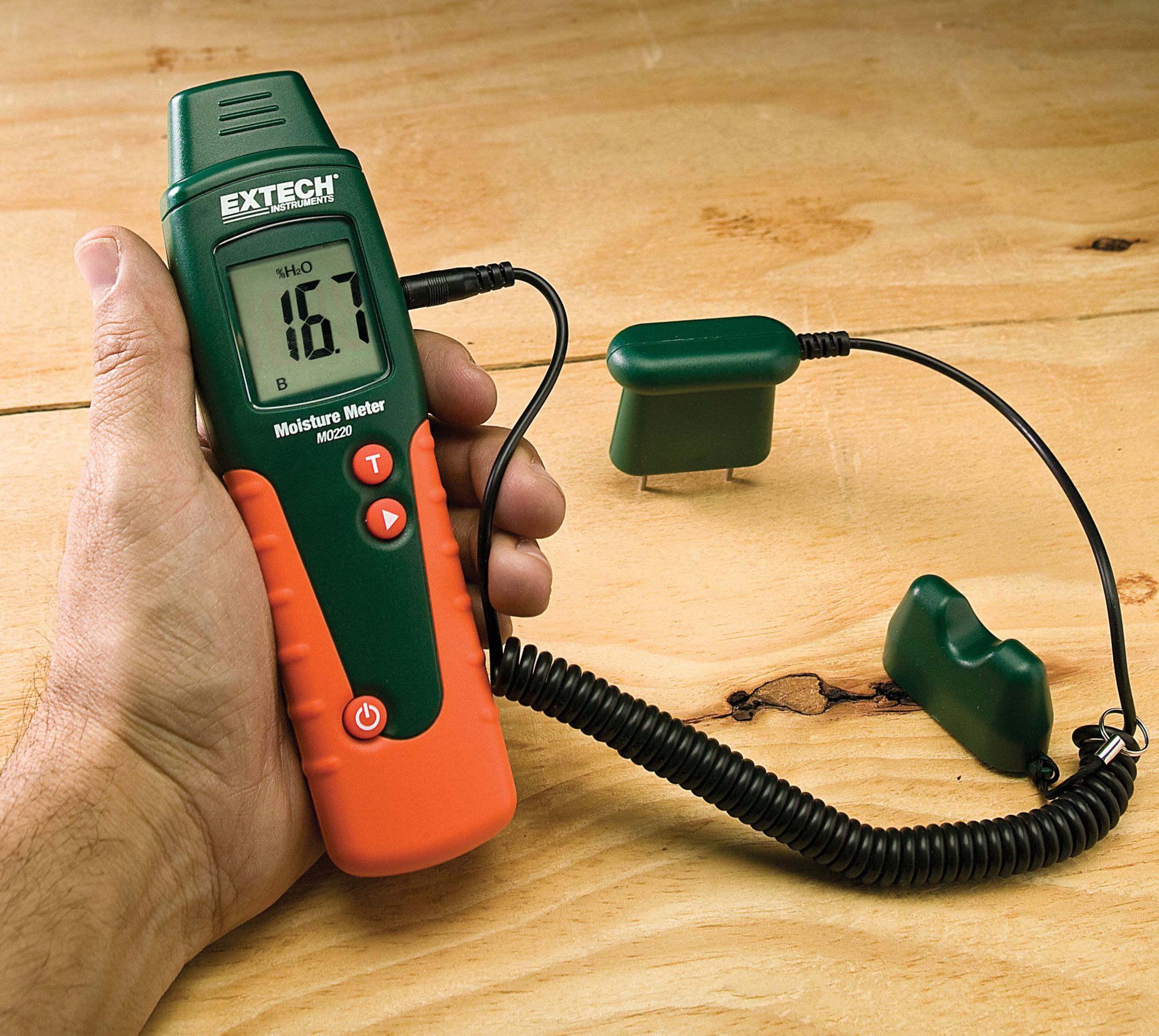 EXTECH Moisture Meter with Replaceable Contacts 3YXJ2MO220 Grainger