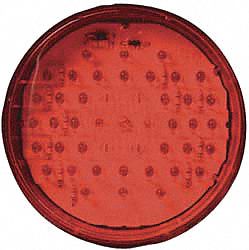 STOP/TURN/TAIL LIGHT, LED, STOP LIGHT, RED, ROUND, 4¼ IN OVERALL DIAMETER, PL-3 CONNECTOR
