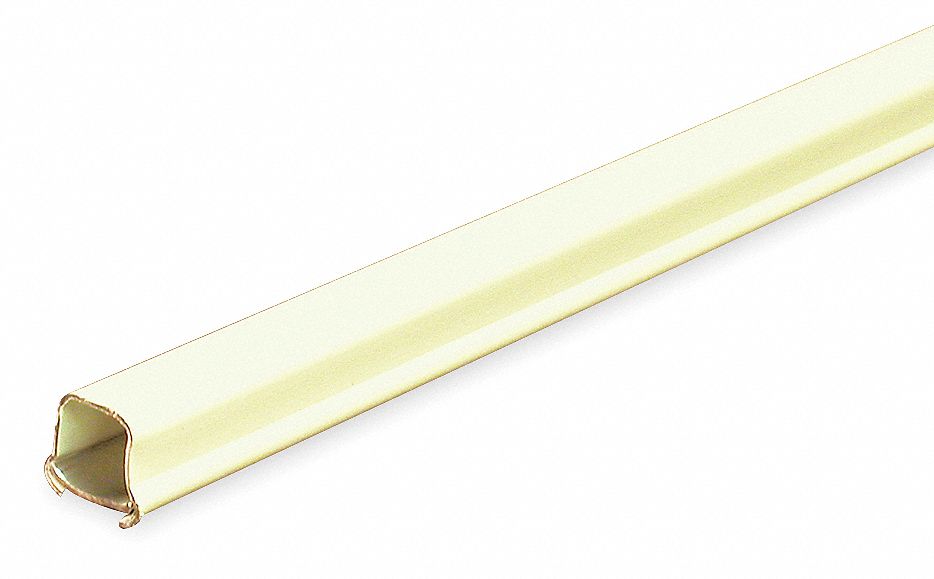 Raceway: 700, 11/16 in Ht, 3/4 in Raceway Wd, 10 ft Lg, Steel, Ivory