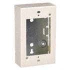 SHALLOW DEVICE BOX, 500/700 SERIES, STEEL, IVORY, 1 GANG, NON-ADHESIVE