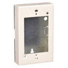SHALLOW SWITCH AND RECEPTACLE BOX, 500/700 SERIES, STEEL, IVORY, 1 GANG