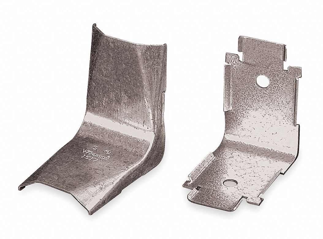 Internal Elbow: 1500, 1 1/2 in Wd, 1/4 in Ht, Steel, Ivory