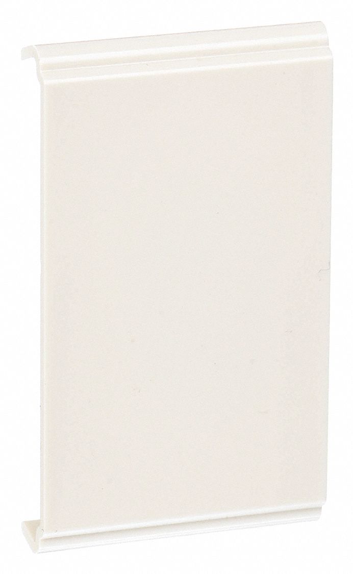 Wire Clip: 2400, 1 in Ht, 2 in Raceway Wd, PVC, Ivory